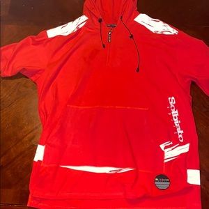 Red/wht Short Sleeve Pullover
